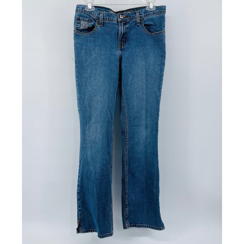 Cruel Girl Jeans Women's 7 Regular‎ Low Rise Slim Bootcut Blue